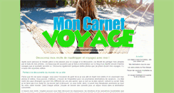 Desktop Screenshot of moncarnet-voyage.com
